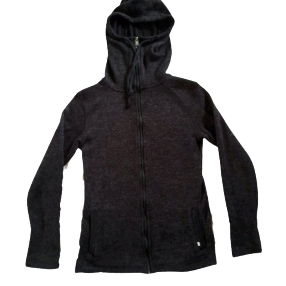 Roxy hoodie sweatshirt full zippered black womens